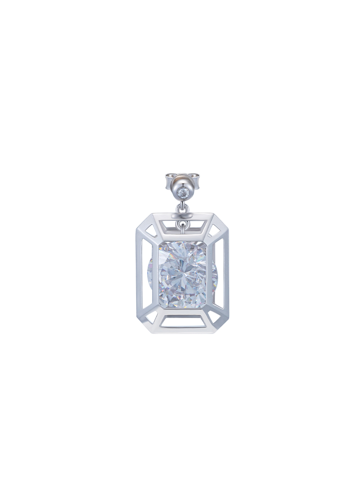 CONSTRAINT COLLECTION SINGLE-GEM EARRING (SINGLE）