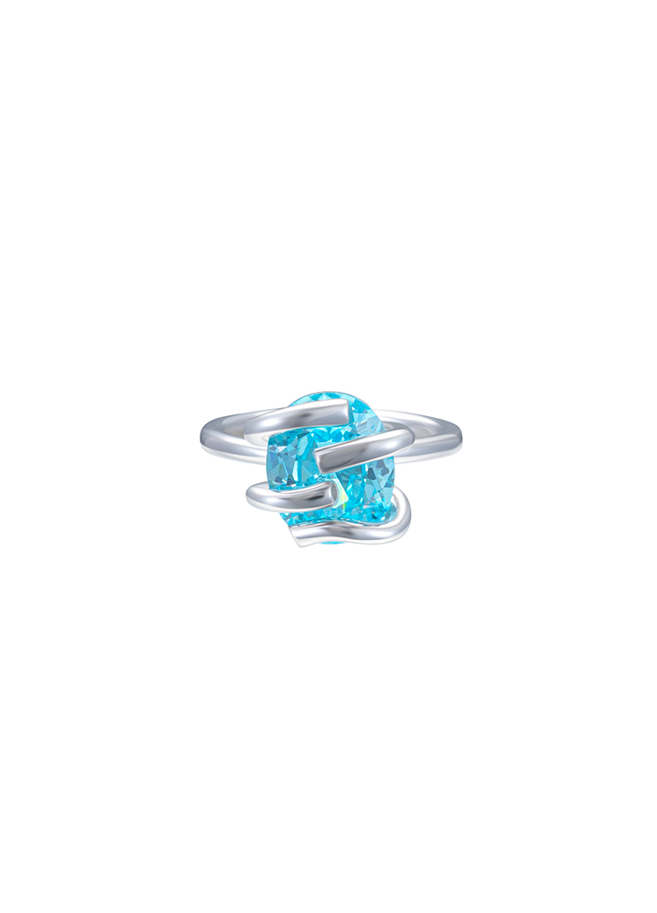 DECONSTRUCTION COLLECTION TWISTED PRONGS RING